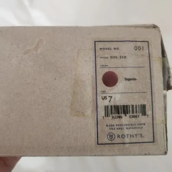 NIB Rothy’s The Daily Round Toe Flat RARE RETIRED COLOR-Size 7-Begonia Pink - Picture 14 of 15